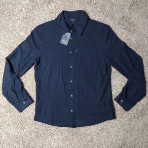Good Man Brand Collared Button Down lightweight Cotton Jacket NWT